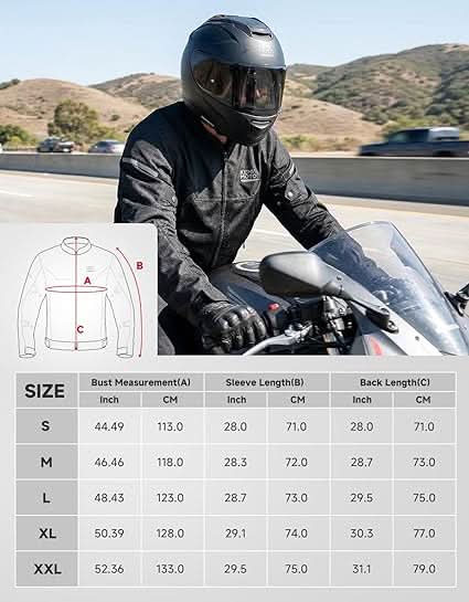 KEMIMOTO giacca moto mesh estiva con protezioni CE uomo