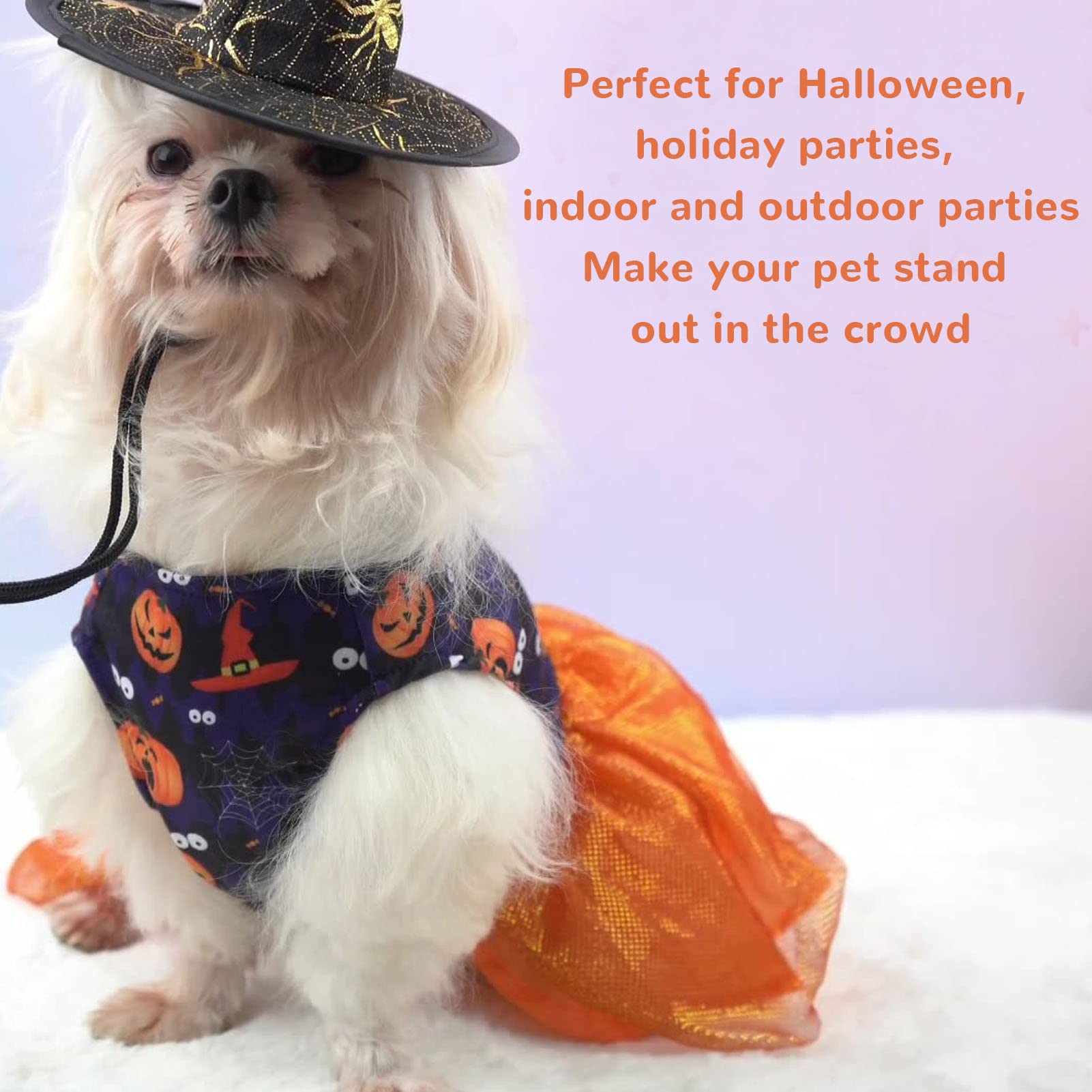 Kuuleyn Costume Halloween Cane Zucca Taglia S Leggero