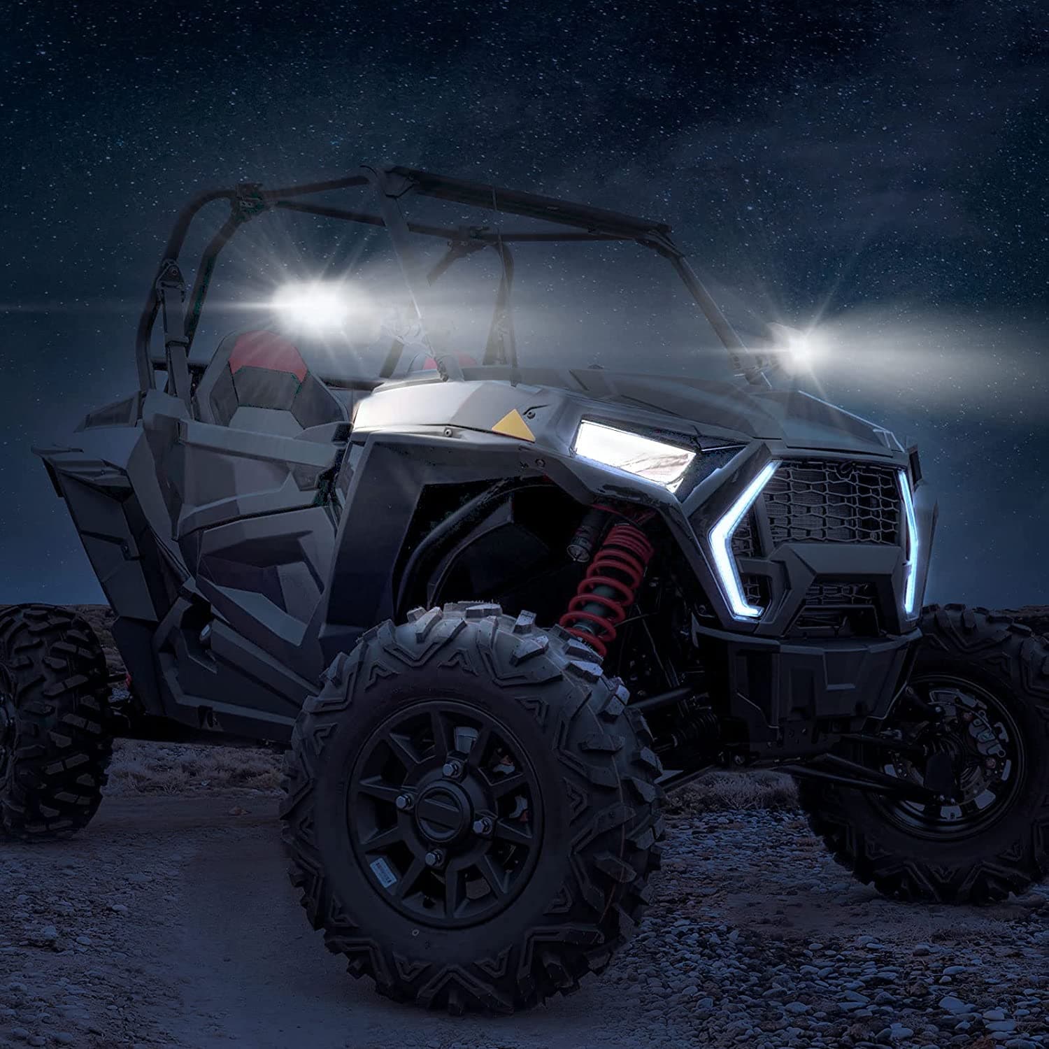 KEMIMOTO Maverick X3 Specchietti Laterali UTV LED Alluminio