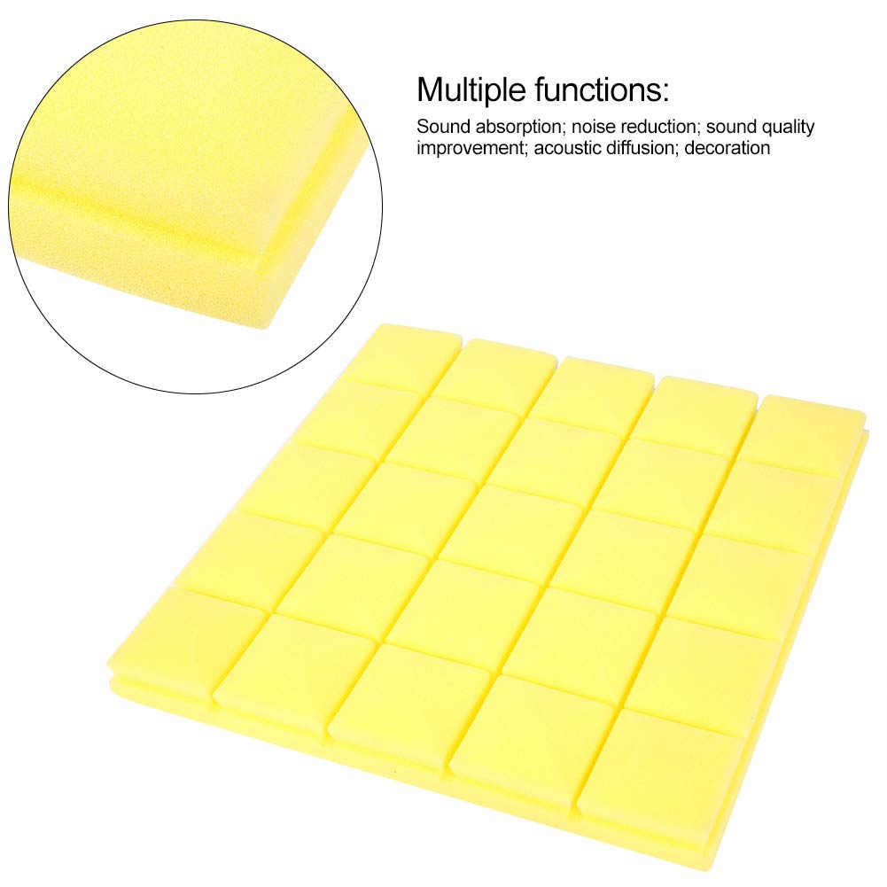 Kuuleyn pannelli acustici gialli 50x50x5 cm 6 pezzi
