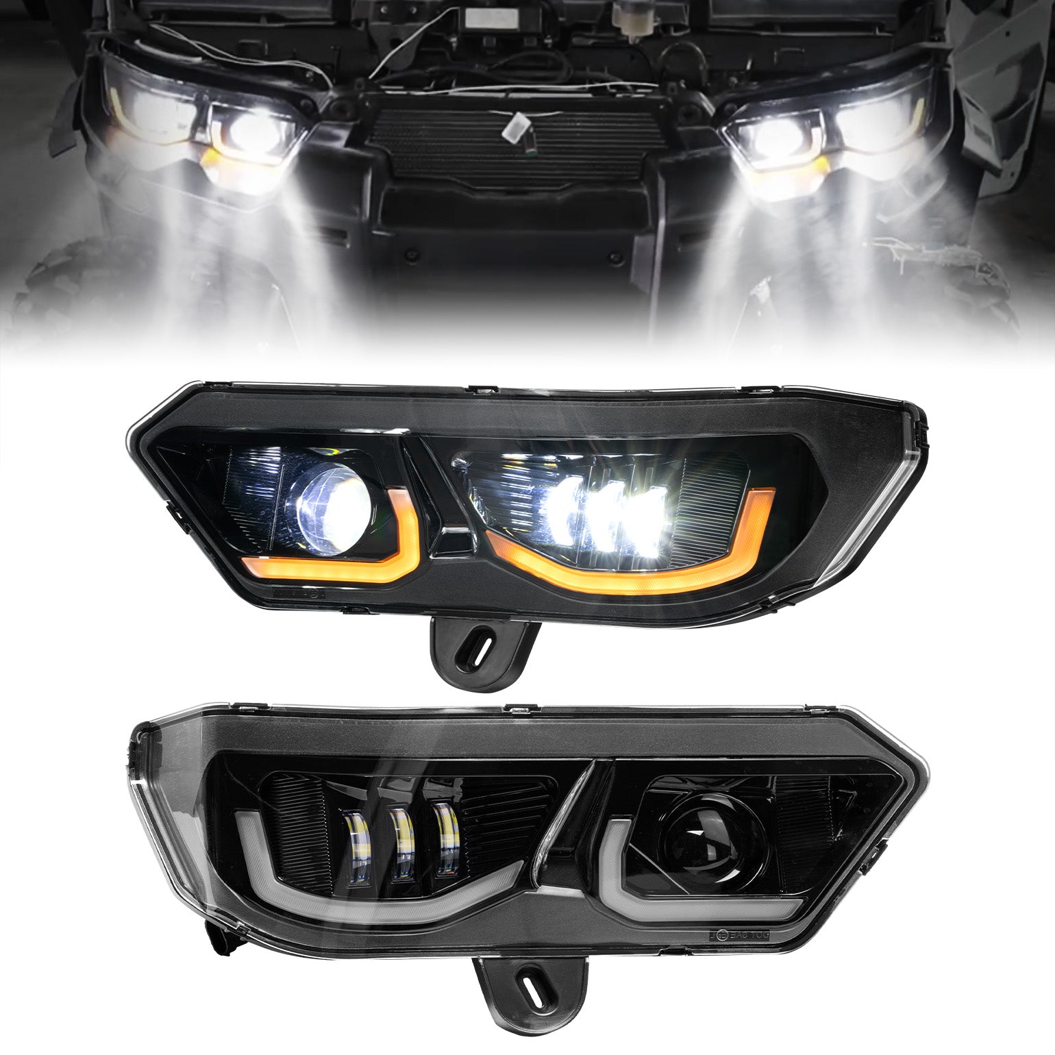 KEMIMOTO Defender HD10 kit fari LED anteriori IP67