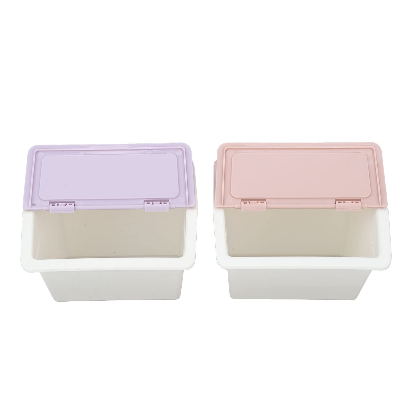 Kuuleyn Organizer Scrivania Plastica Rosa Viola 2 Pezzi