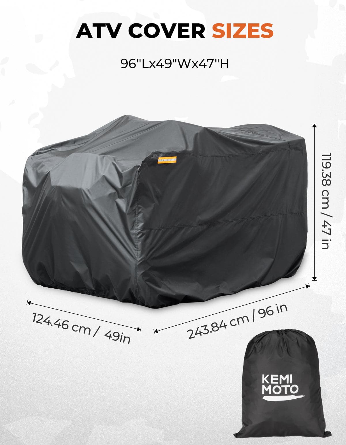 KEMIMOTO 2407 Telo Copri Quad ATV Impermeabile 300D