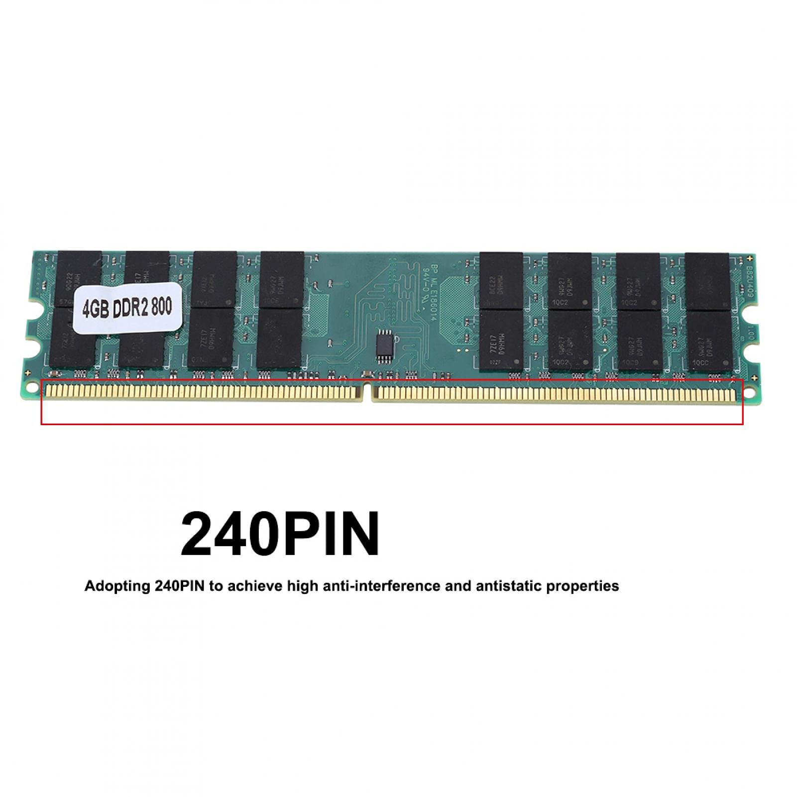 Kuuleyn DDR2 4GB modulo RAM desktop 800 MHz 240 pin