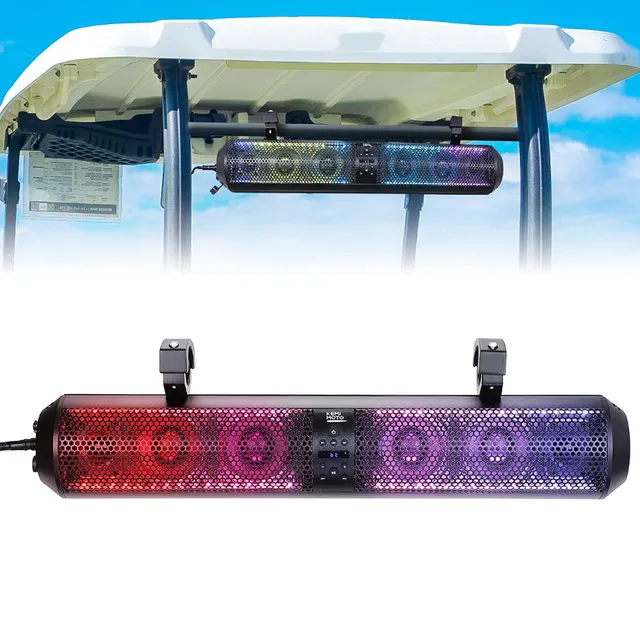 KEMIMOTO Soundbar Golf Cart 28 Pollici RGB Bluetooth