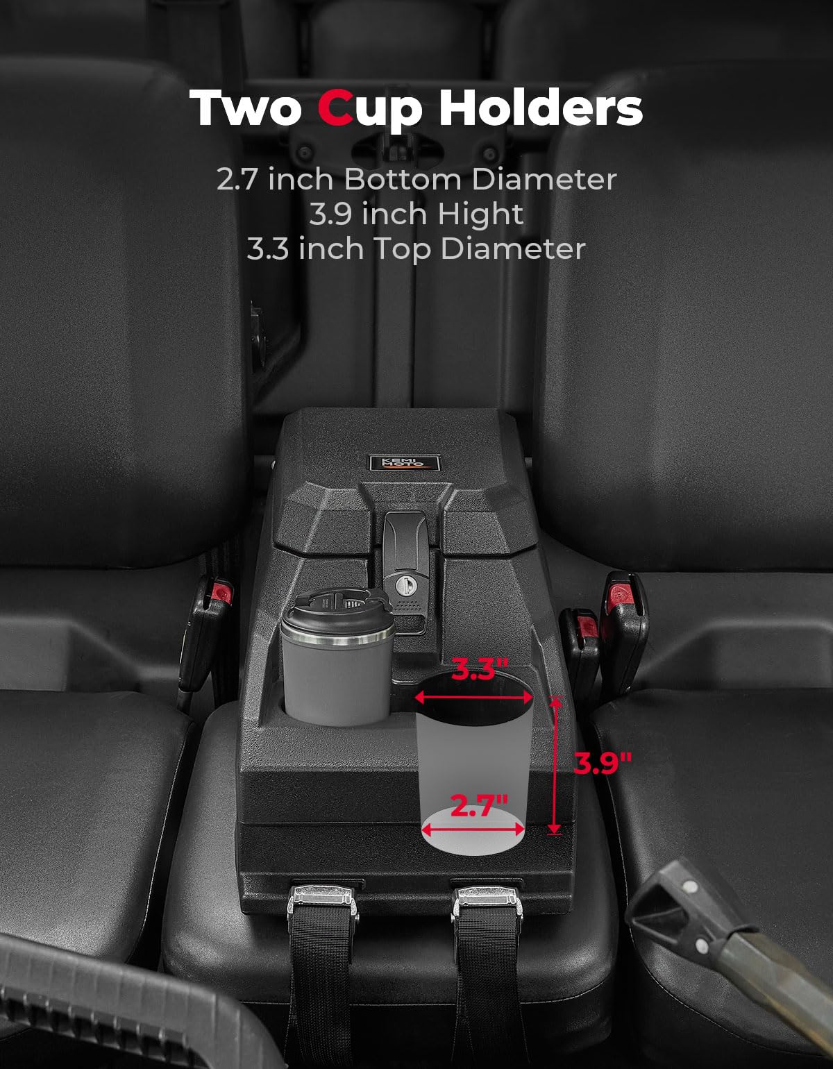 KEMIMOTO Defender HD bracciolo console box 13L con serratura