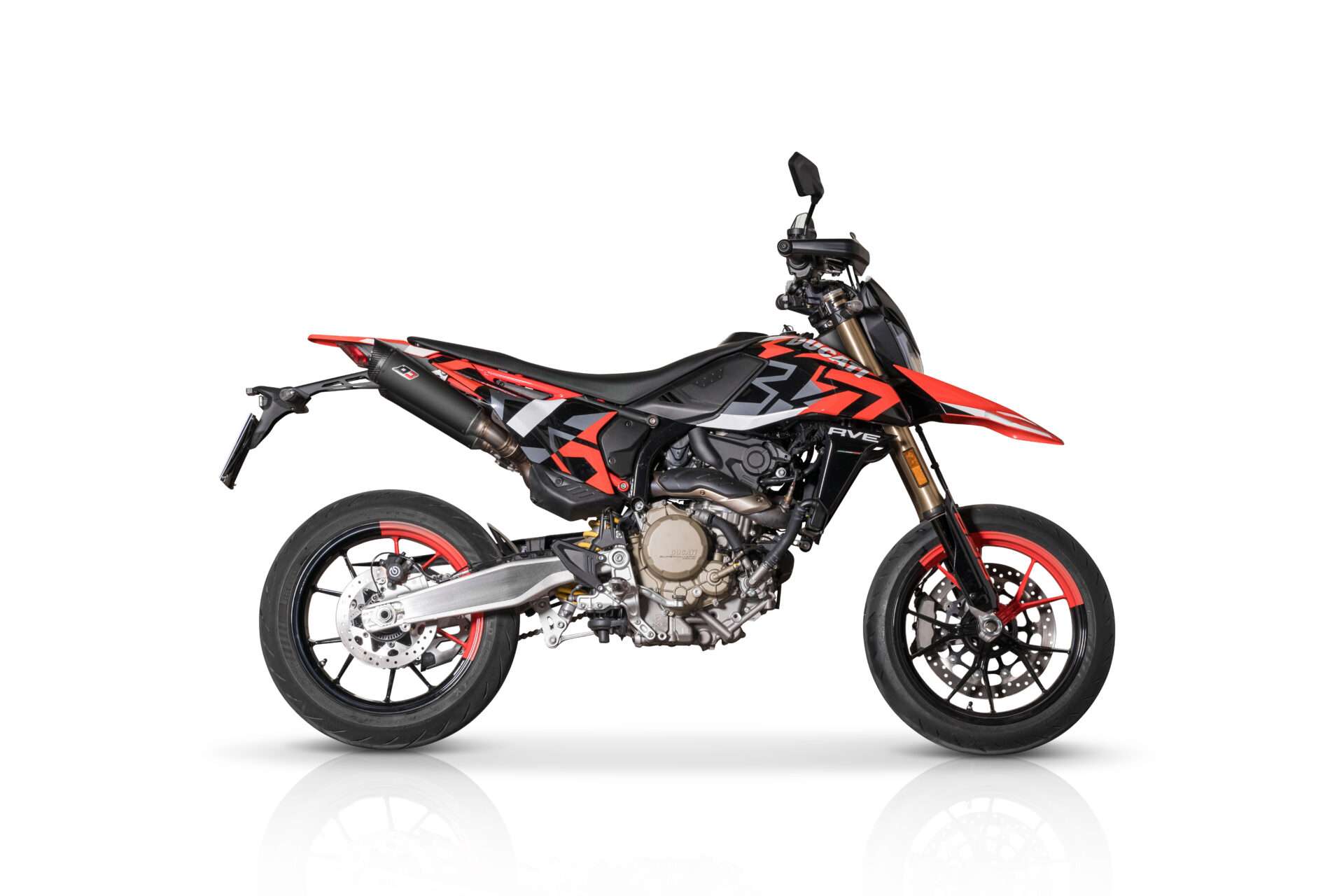 QD Exhaust Tri-Cone scarico Hypermotard 698 titanio carbonio Euro 5
