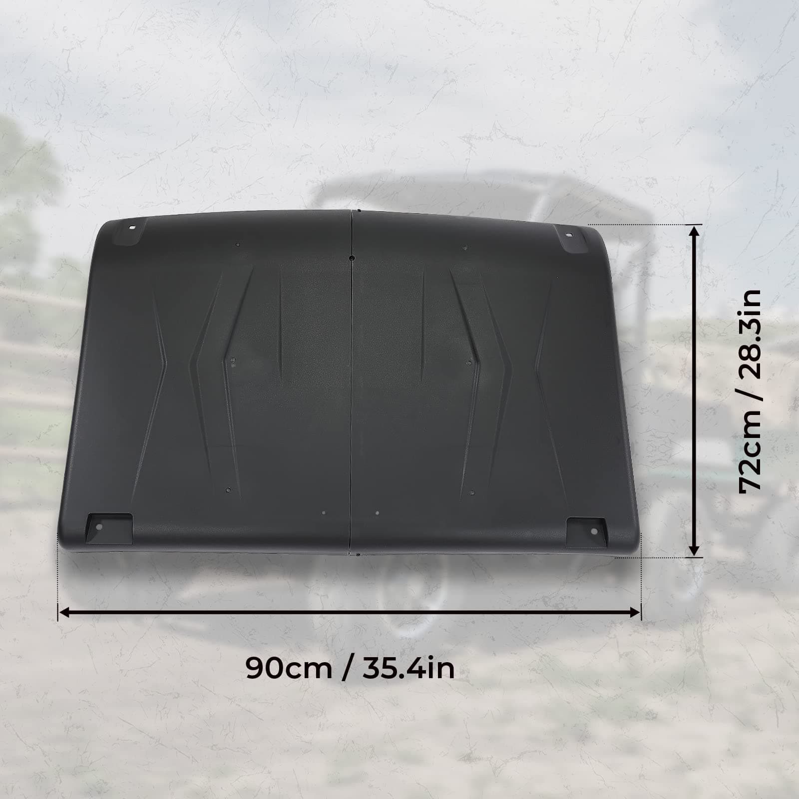 Kemimoto Ranger Midsize tetto rigido plastica 2015-2022 antipioggia