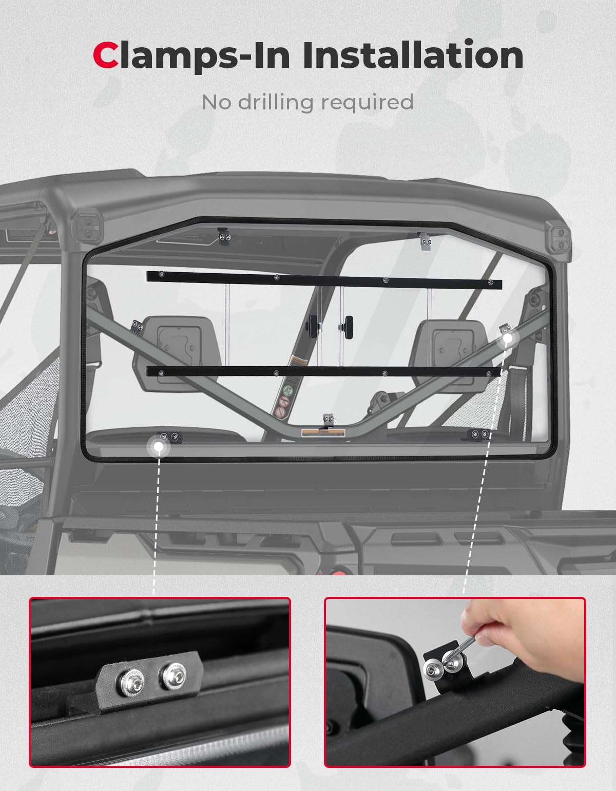 KEMIMOTO Lunotto Scorrevole Can-Am Defender HD Policarb.