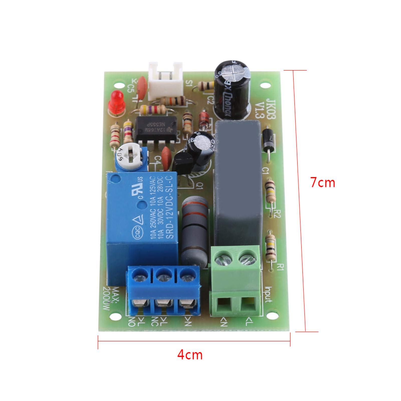 Kuuleyn Modulo Relè Temporizzato AC 220V 1-60 Secondi