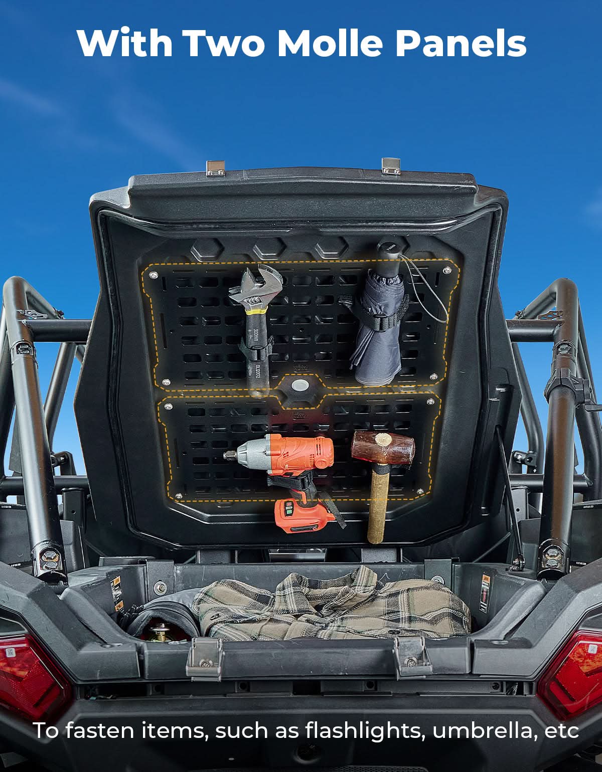 KEMIMOTO RZR XP 1000 2024 vano bagagliaio con serratura PP