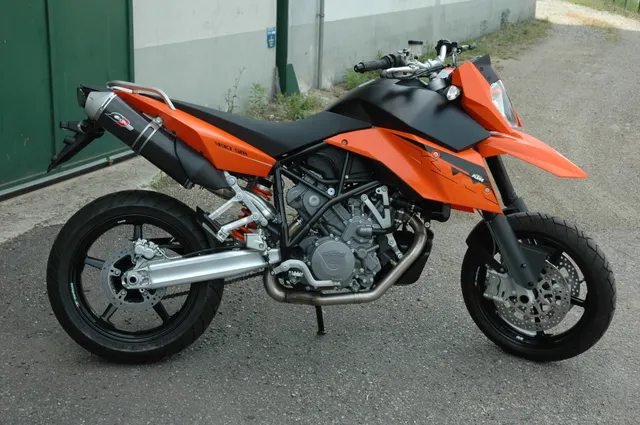 QD Exhaust Magnum KTM 950-990 Supermoto terminali bolt-on ovali