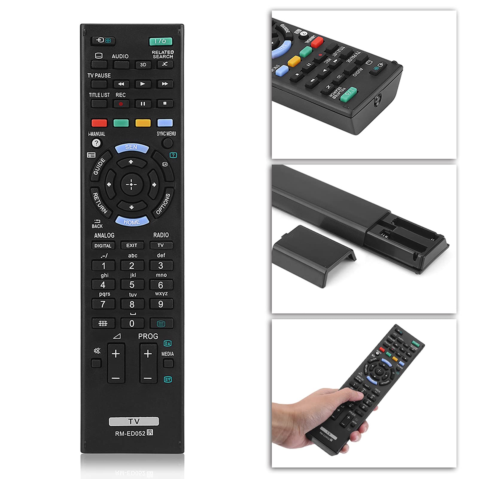 Kuuleyn RM-ED052 Telecomando TV Nero per Sony