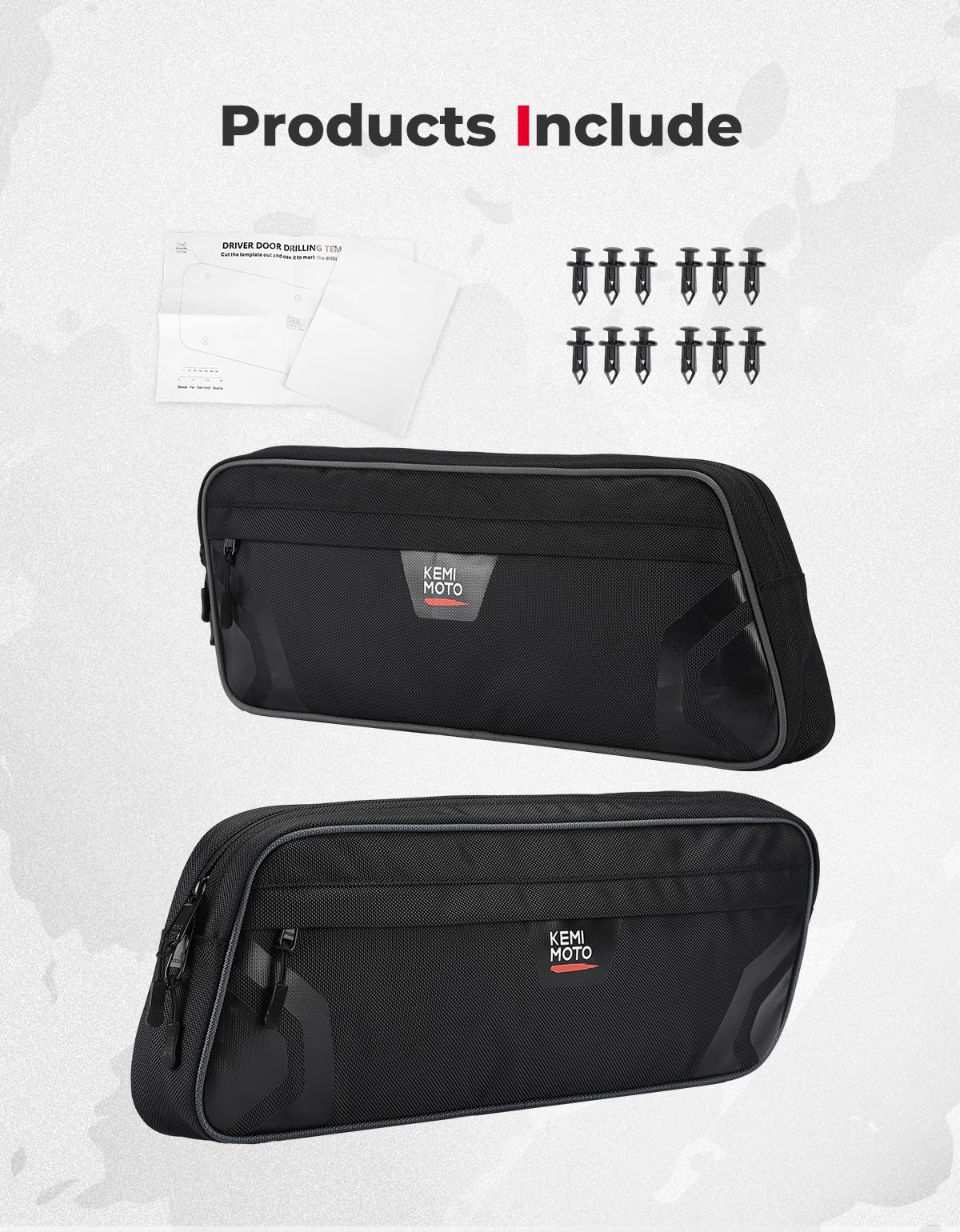 Kemimoto Pioneer 1000 borse porta inferiori UTV idrorepellenti