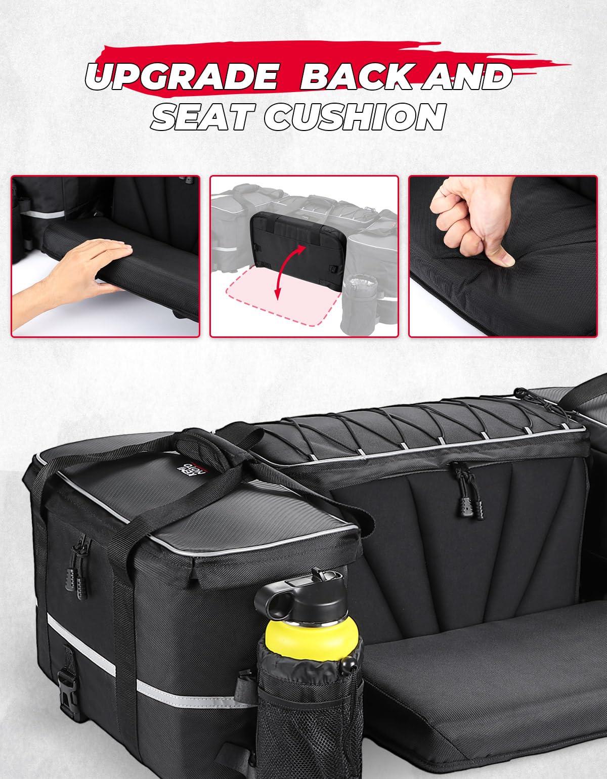 KEMIMOTO borsa cargo ATV 74L con borsa frigo impermeabile