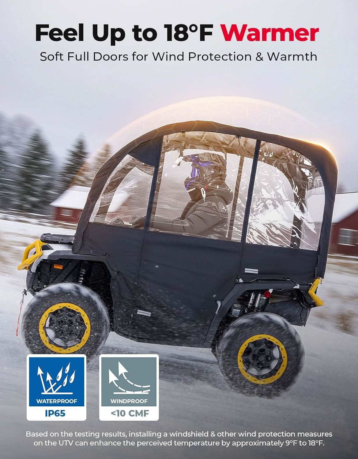 KEMIMOTO Cabina ATV 3-in-1 extra large impermeabile 600D