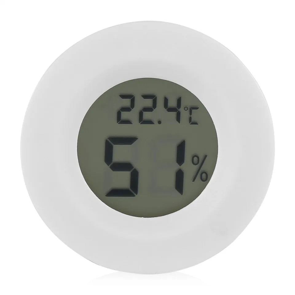 Kuuleyn Mini Igrometro digitale bianco per terrari