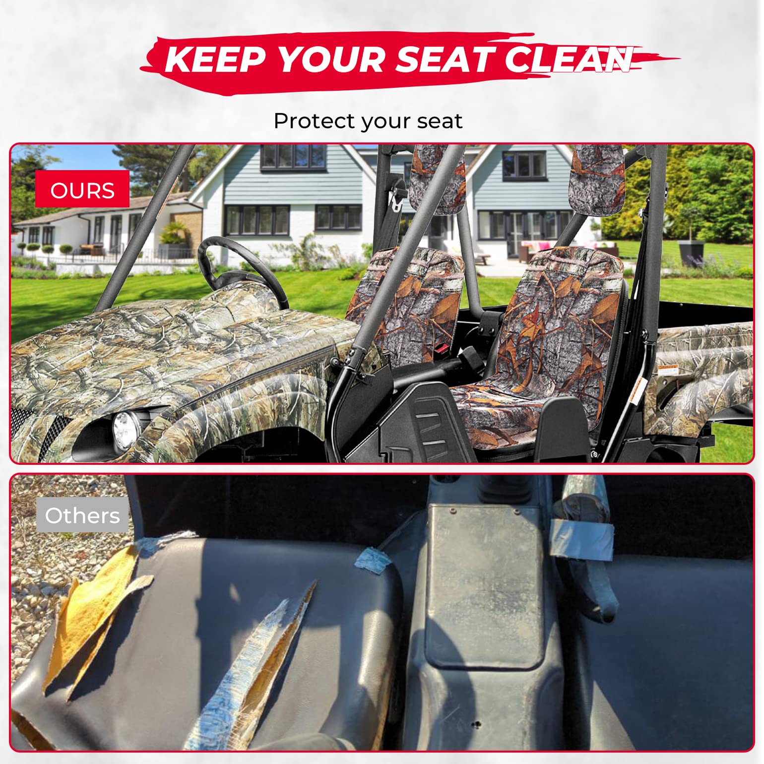 KEMIMOTO Camo coprisedili UTV Rhino 450 660 700
