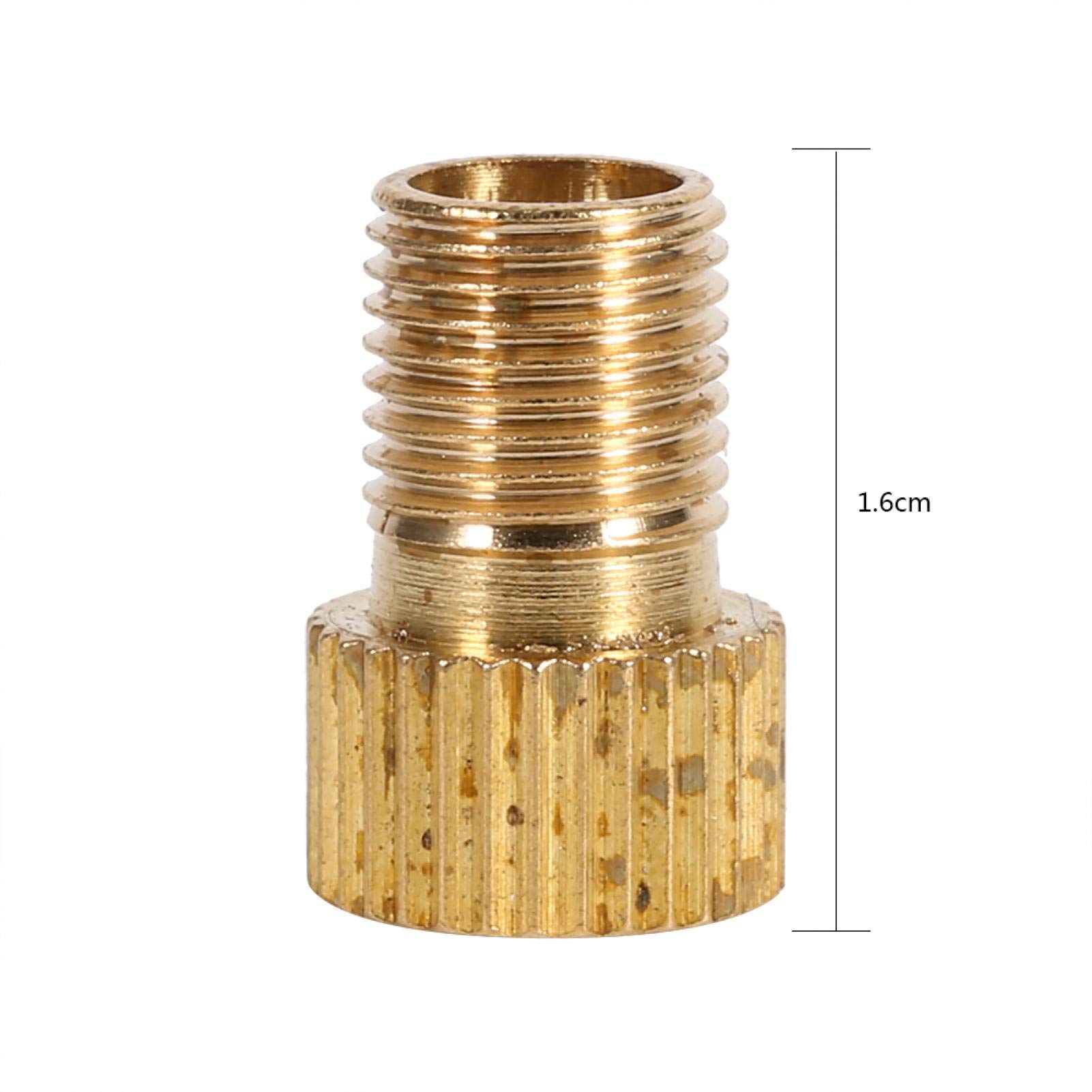 Kuuleyn Adattatore Valvola Bici Presta-Schrader Oro 1pz