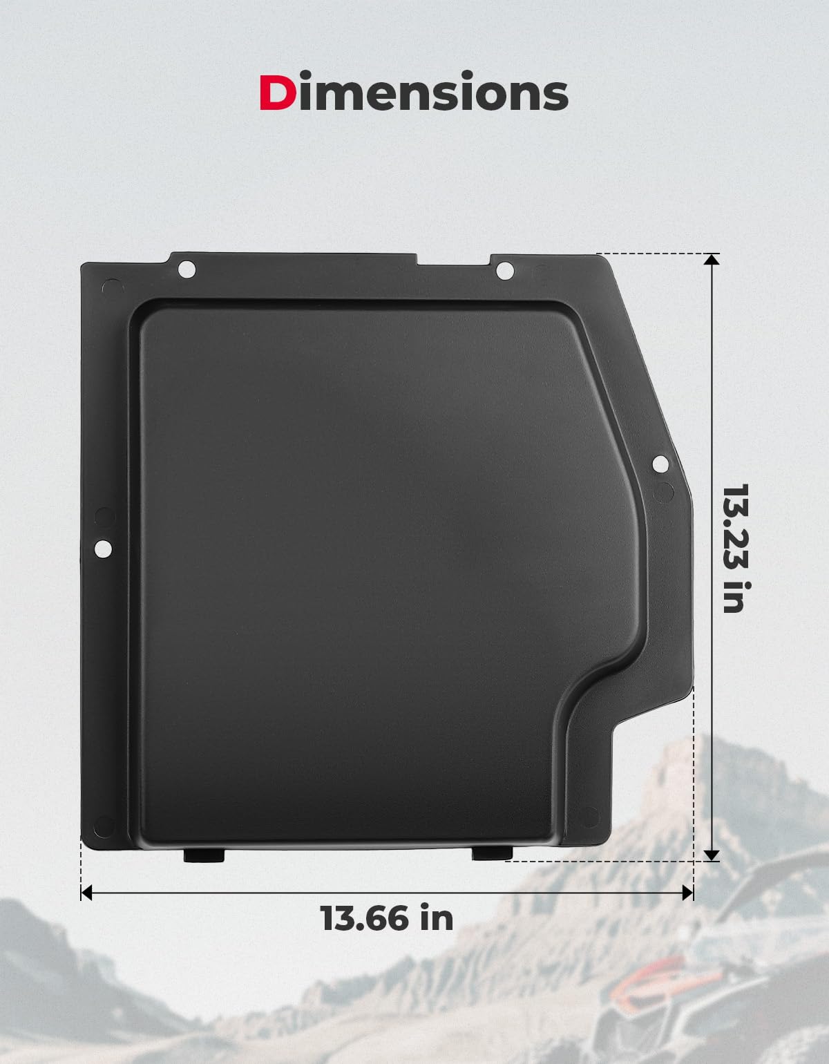KEMIMOTO Maverick X3 coperchio batteria Can-Am Maverick X3 ABS