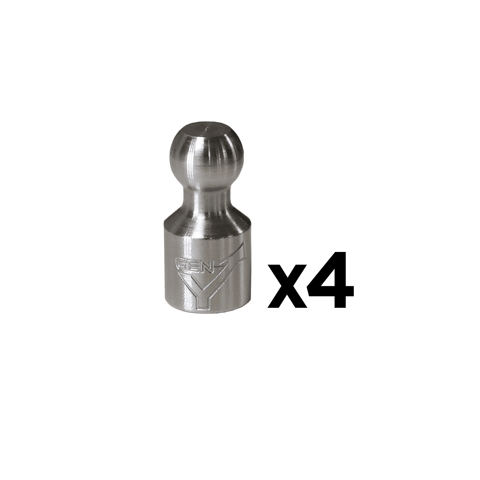 GEN-Y Hitch Tiny Hitch Balls tappi valvola acciaio set 4