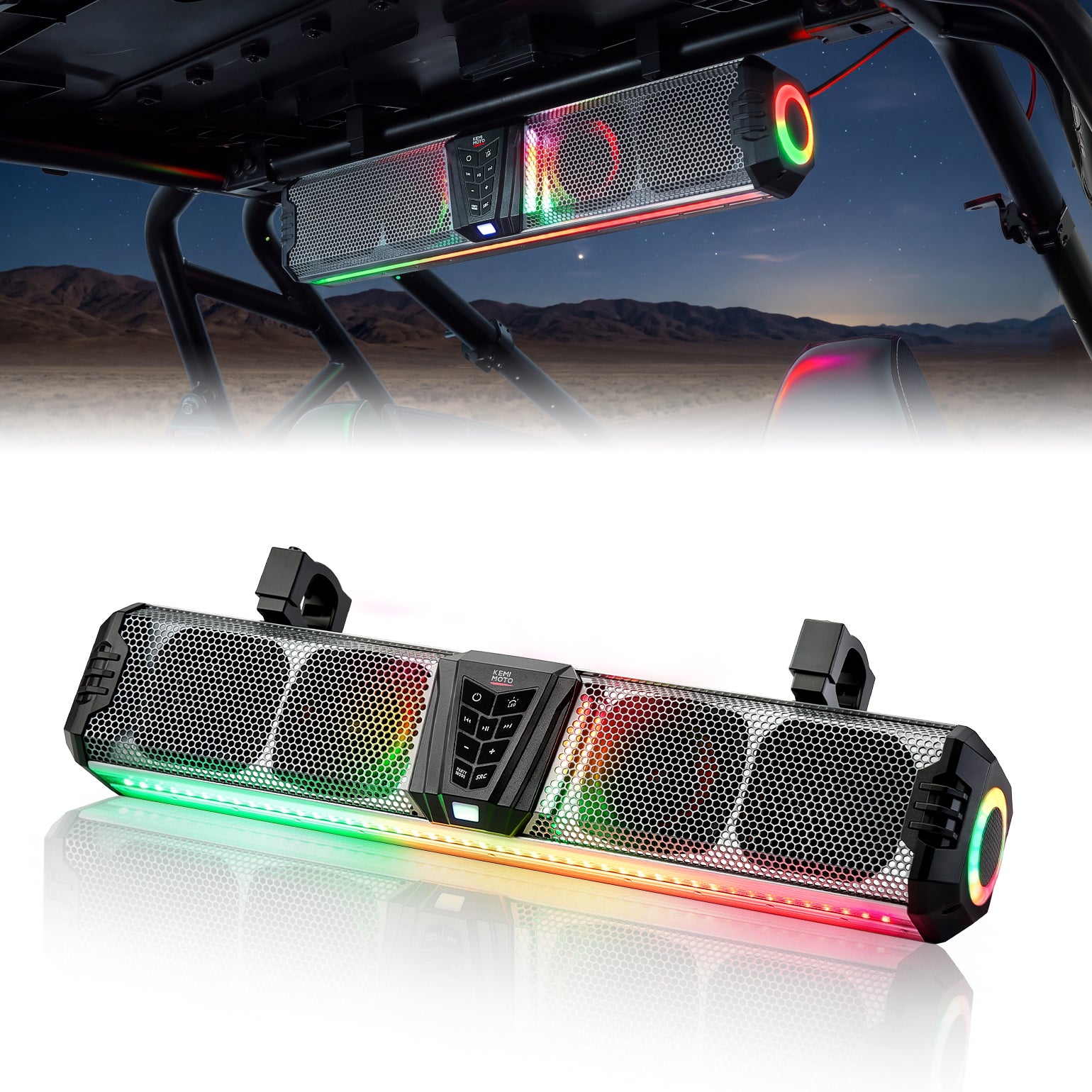 KEMIMOTO Midnight SL60 Gen1.5 soundbar 26" RGB metallo
