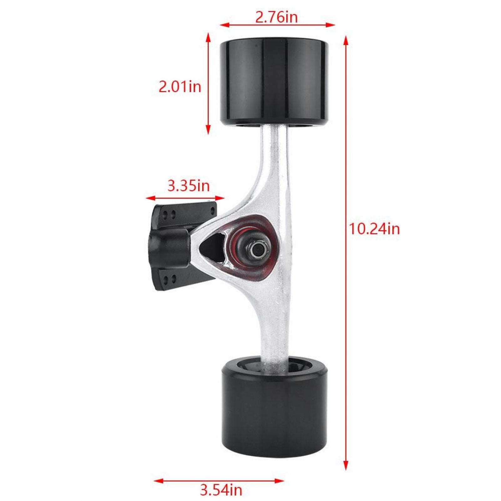 Kuuleyn Set Truck Skateboard 70 mm Asta Argento ABEC-9