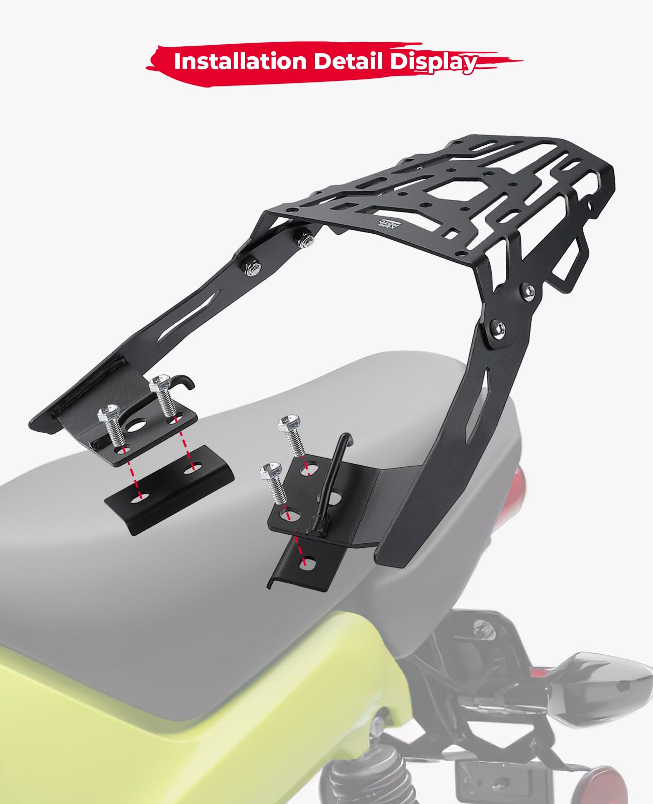 Kemimoto F1739-00101 portapacchi posteriore moto Navi 2022-2024