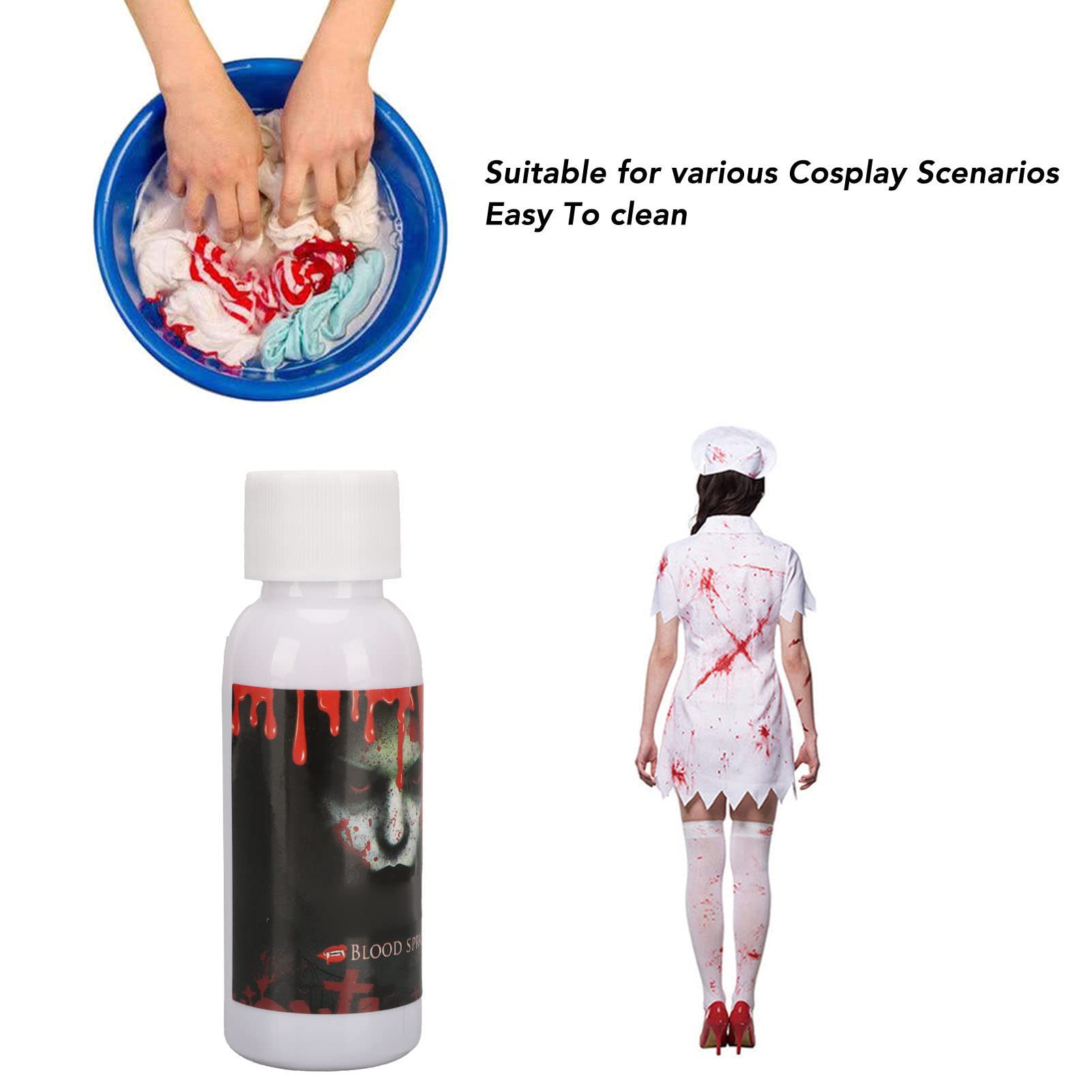 Kuuleyn Halloween Sangue Finto spray trucco 2x30 ml lavabile