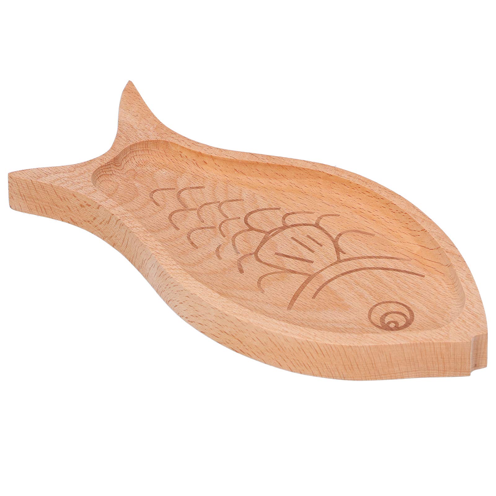 Kuuleyn Piatto Legno Pesce Vassoio Frutta Naturale