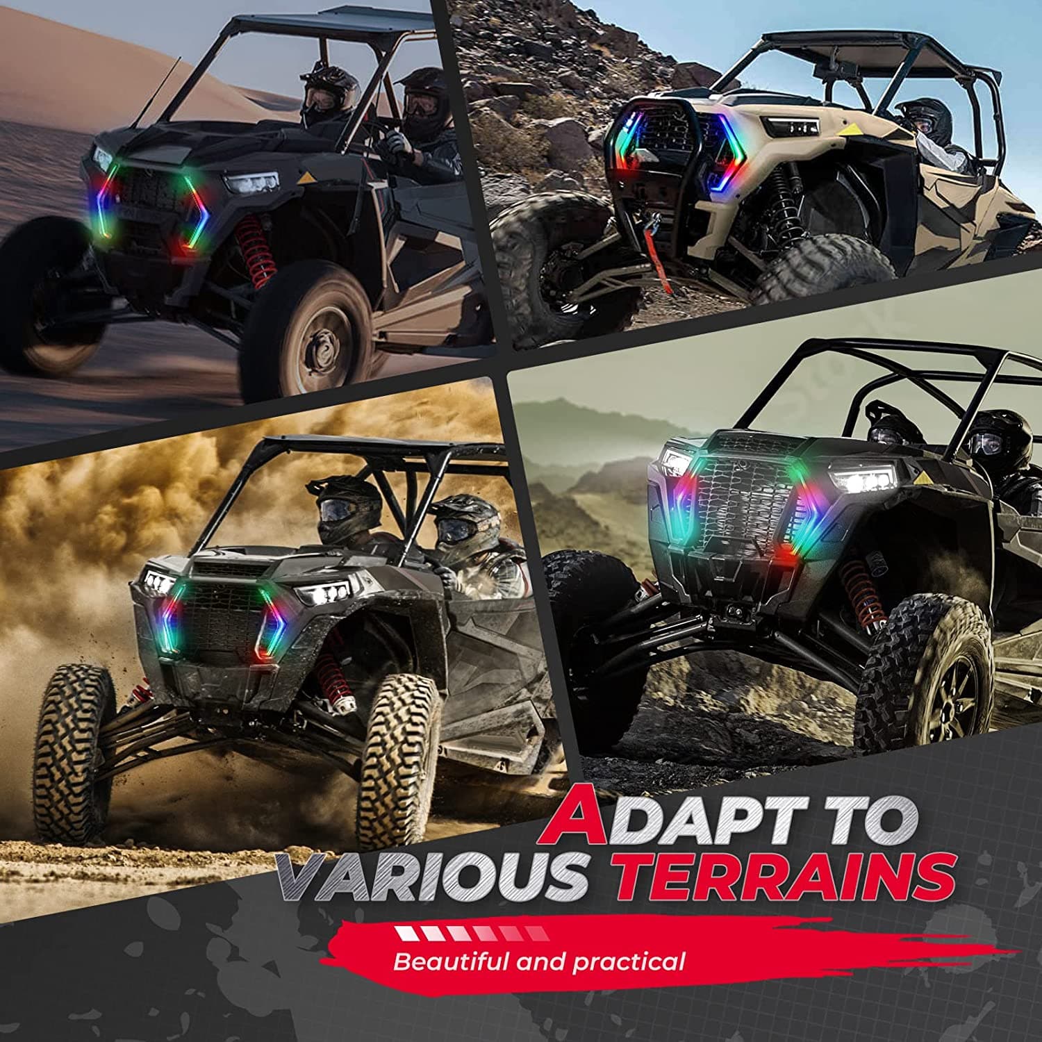 KEMIMOTO Frecce LED RGB per Polaris RZR XP 1000 2019-2023