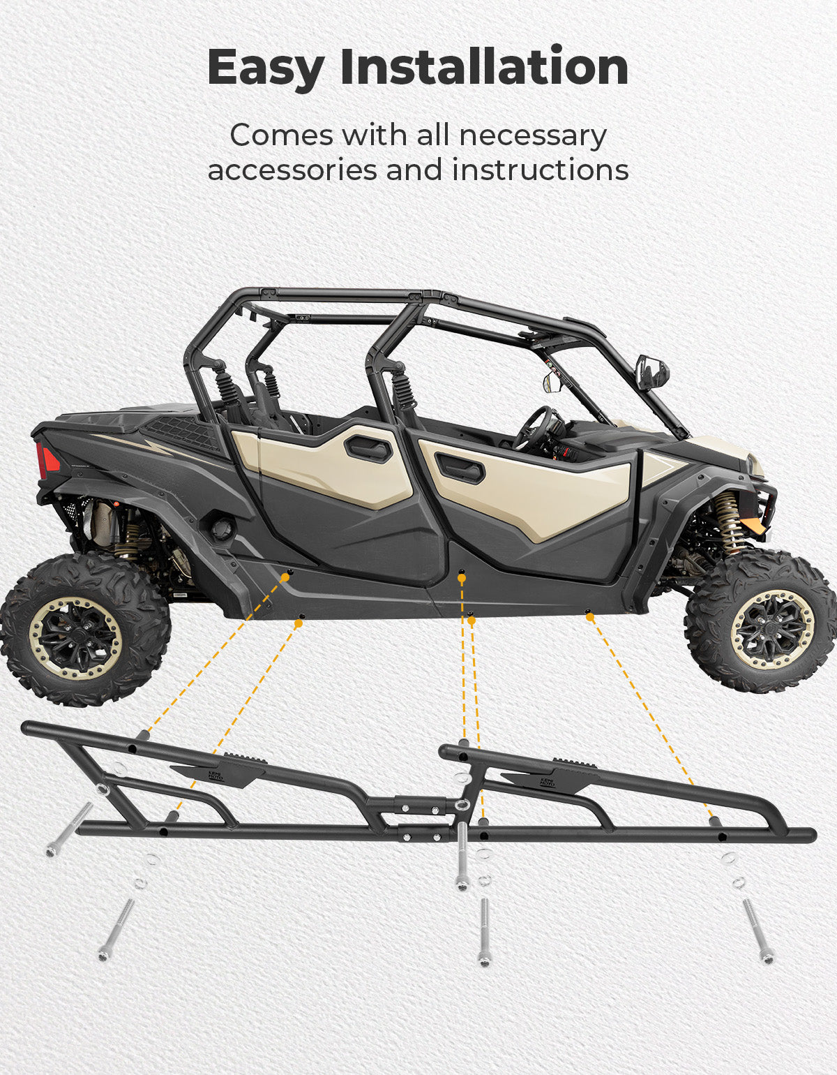 Kemimoto ZForce 950 Sport-4 pedane laterali acciaio