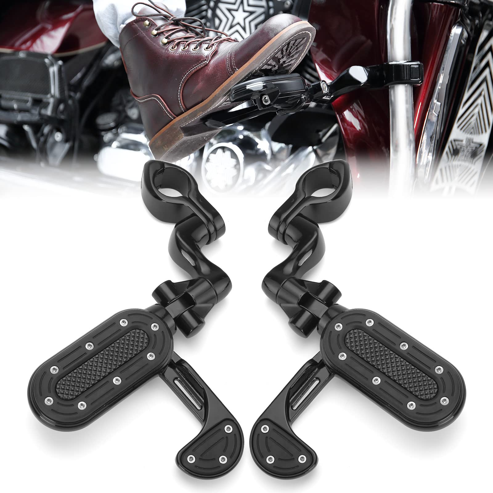 Kemimoto pedane highway 32 mm per Harley Touring