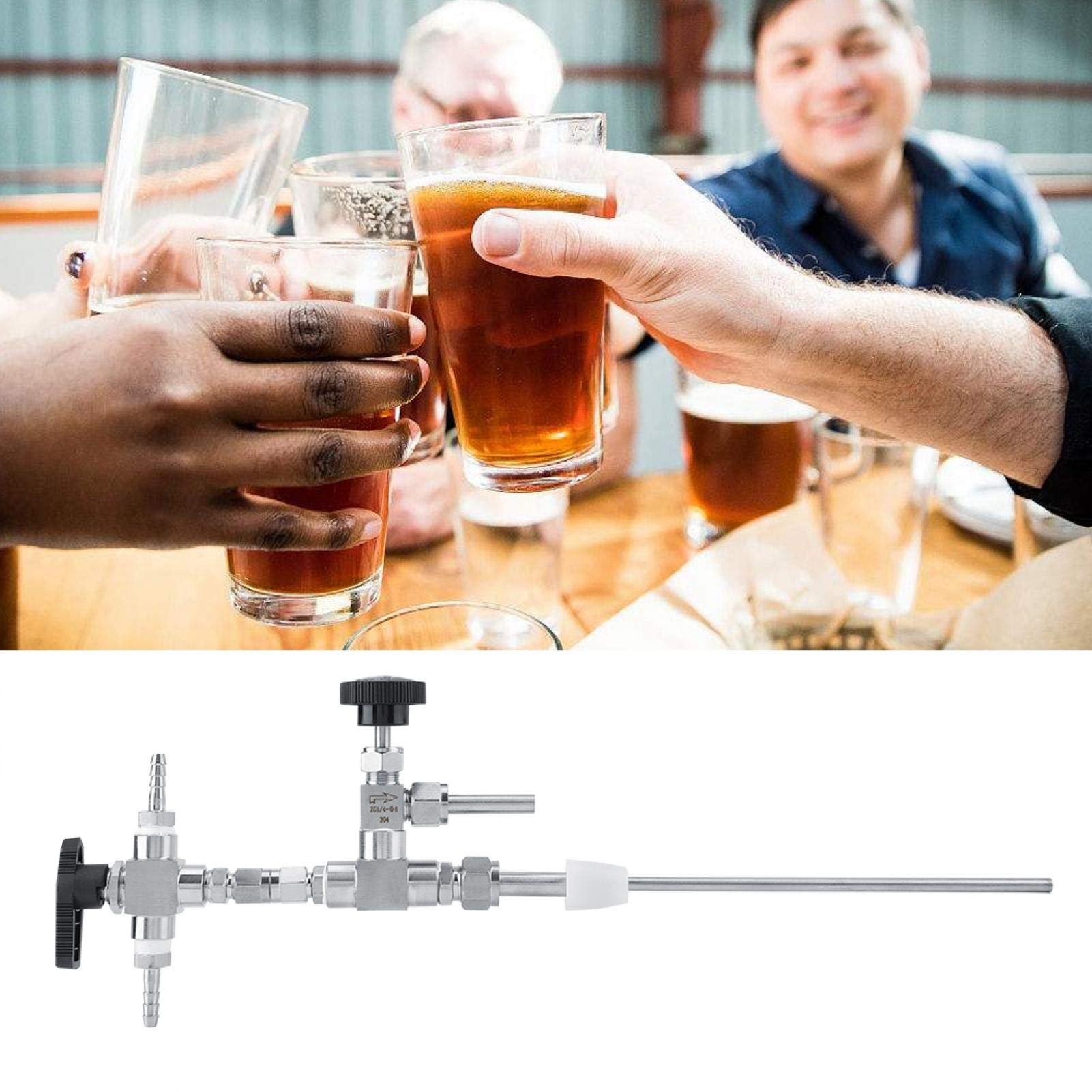 Kuuleyn Riempibottiglie Birra Contropressione Acciaio Inox CO2