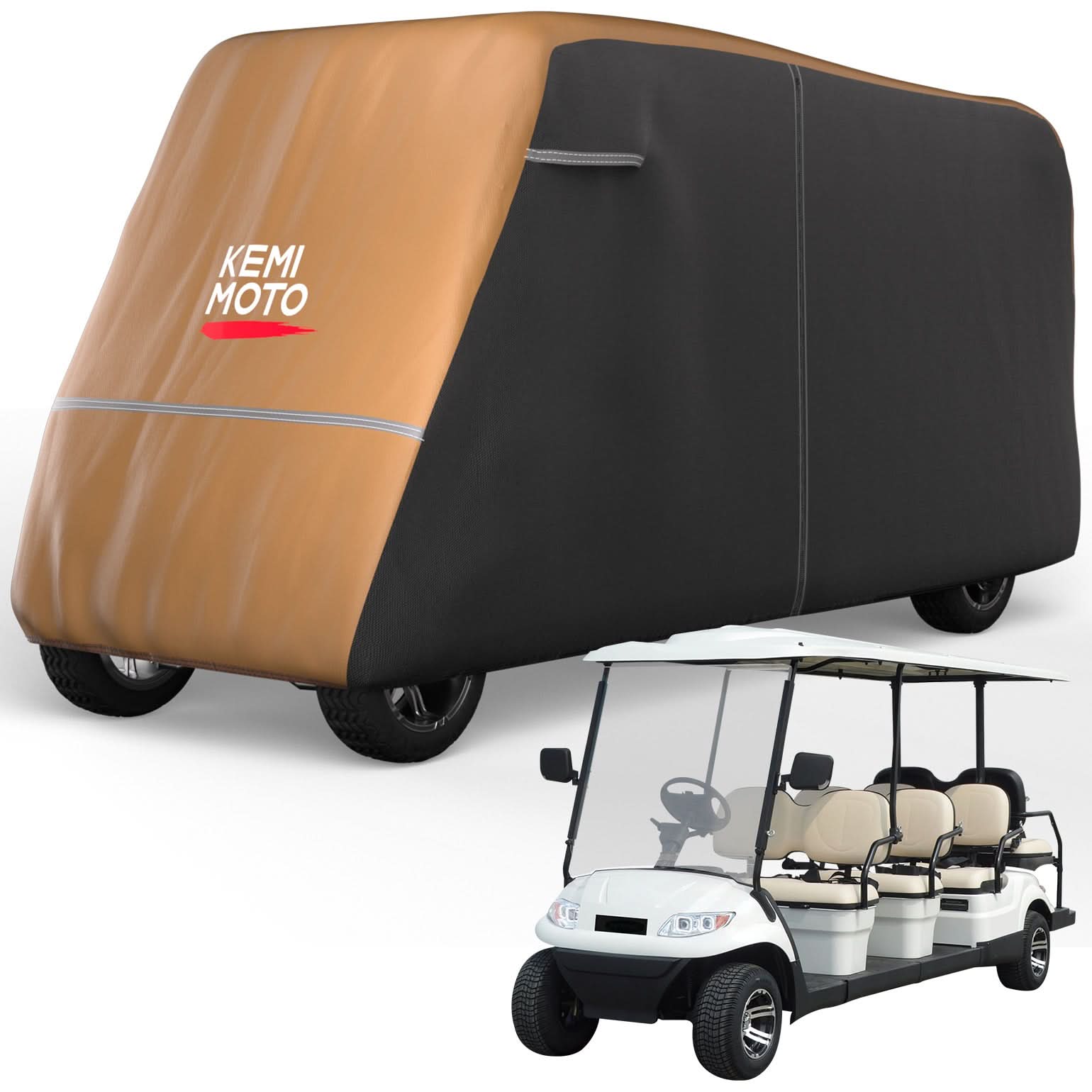 Kemimoto telo golf cart 2 posti grigio impermeabile