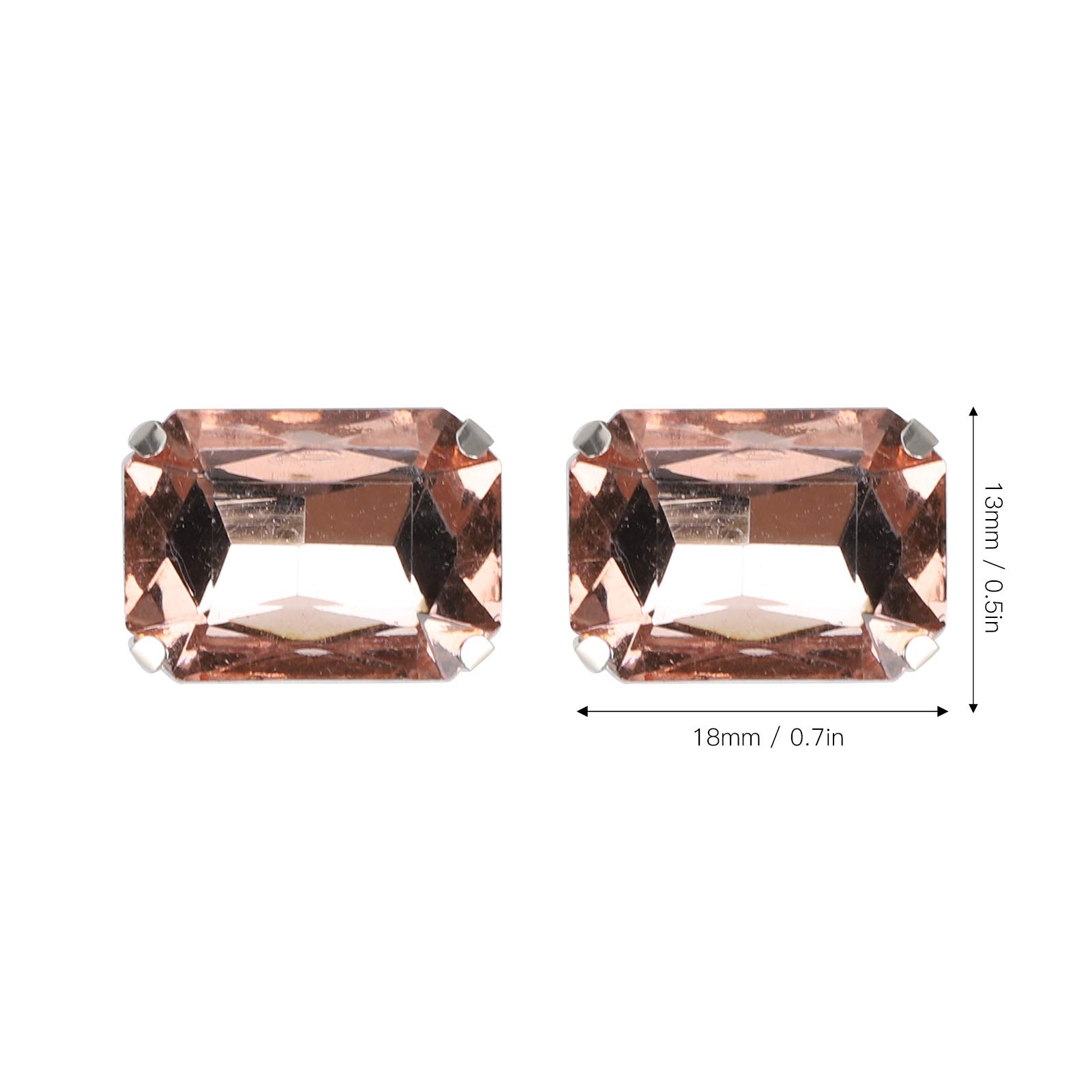 Hapivida Strass da Cucire 13x18mm A 20 Pezzi Vetro
