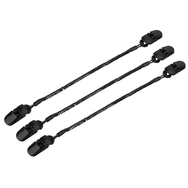 Kuuleyn Clip cappello sport laccetto a spirale 3 pezzi nero