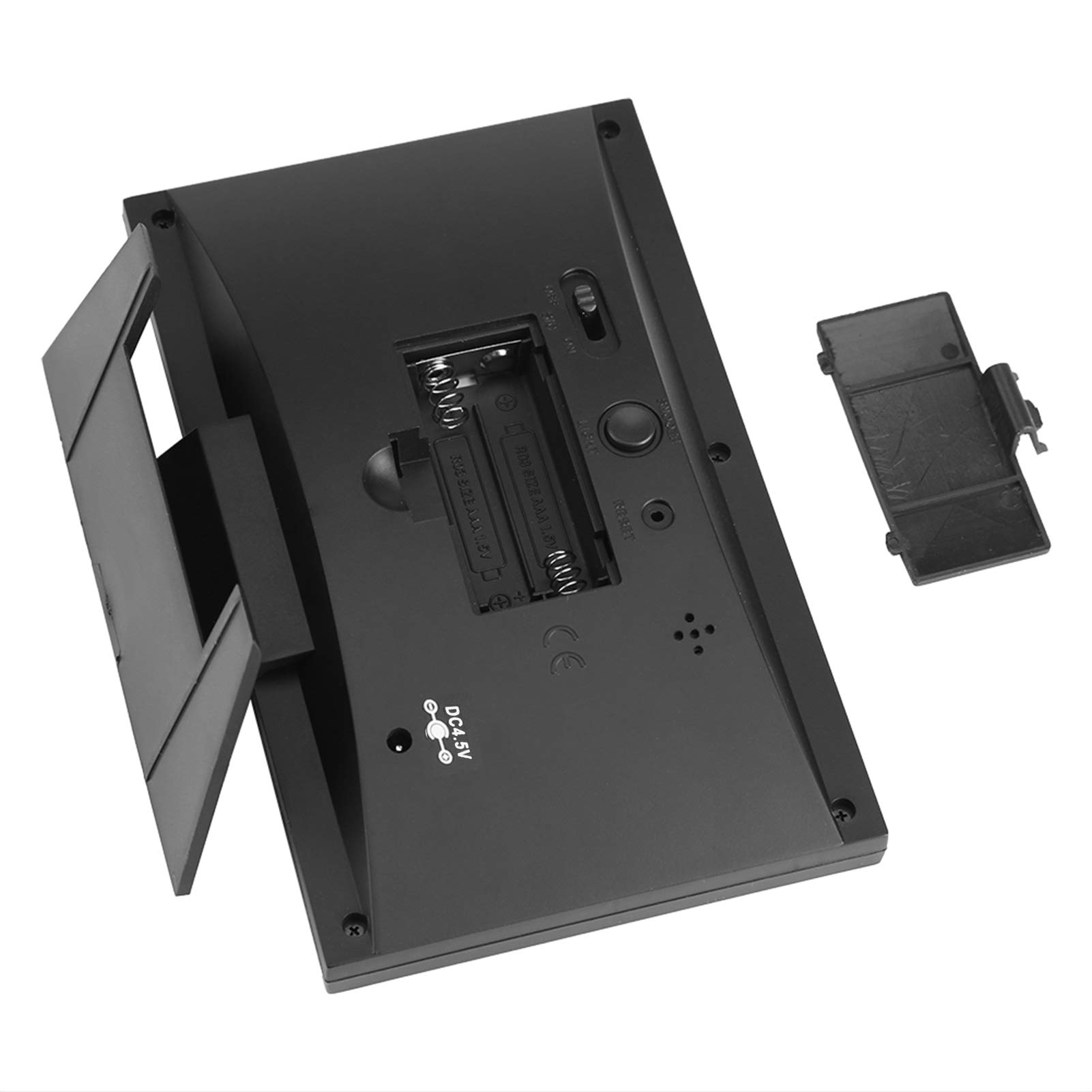 Kuuleyn igrometro digitale LCD nero con sveglia