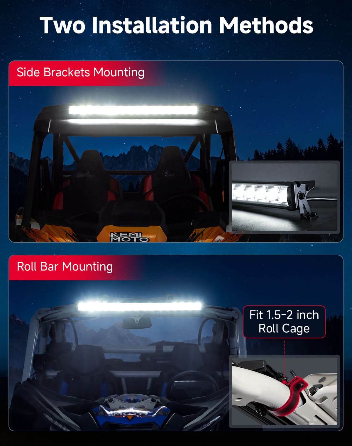 Kemimoto 31 pollici barra led combo 35200LM DRL
