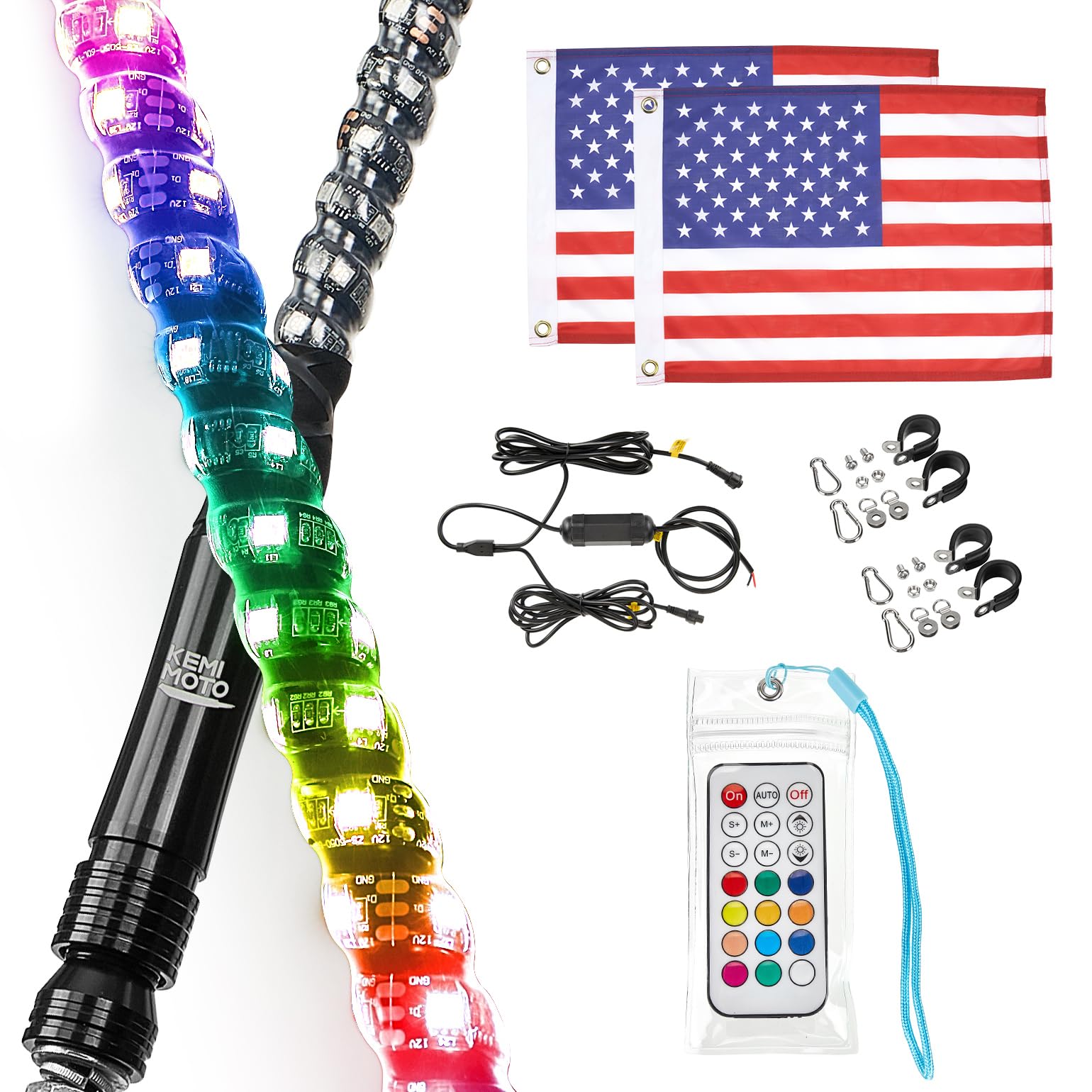 KEMIMOTO fruste LED UTV 2FT bluetooth 2 pz IP67