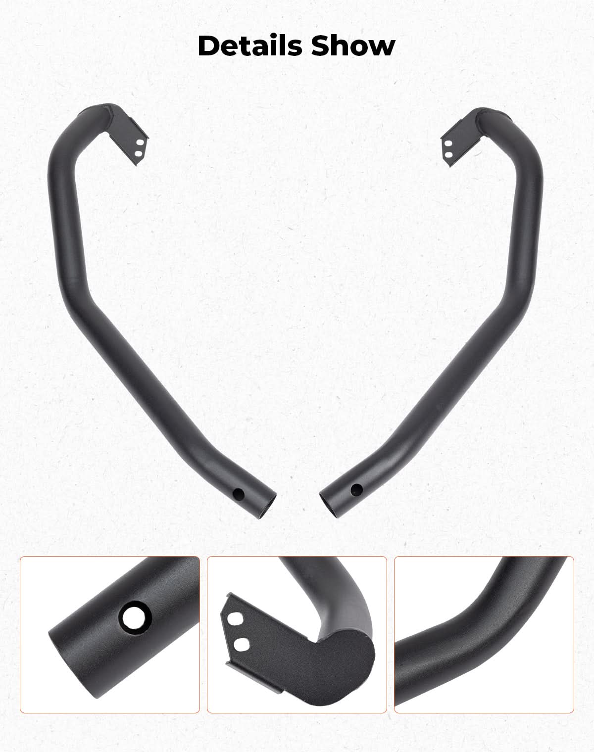 KEMIMOTO Paraurti Anteriore Commander 700 1000 Acciaio