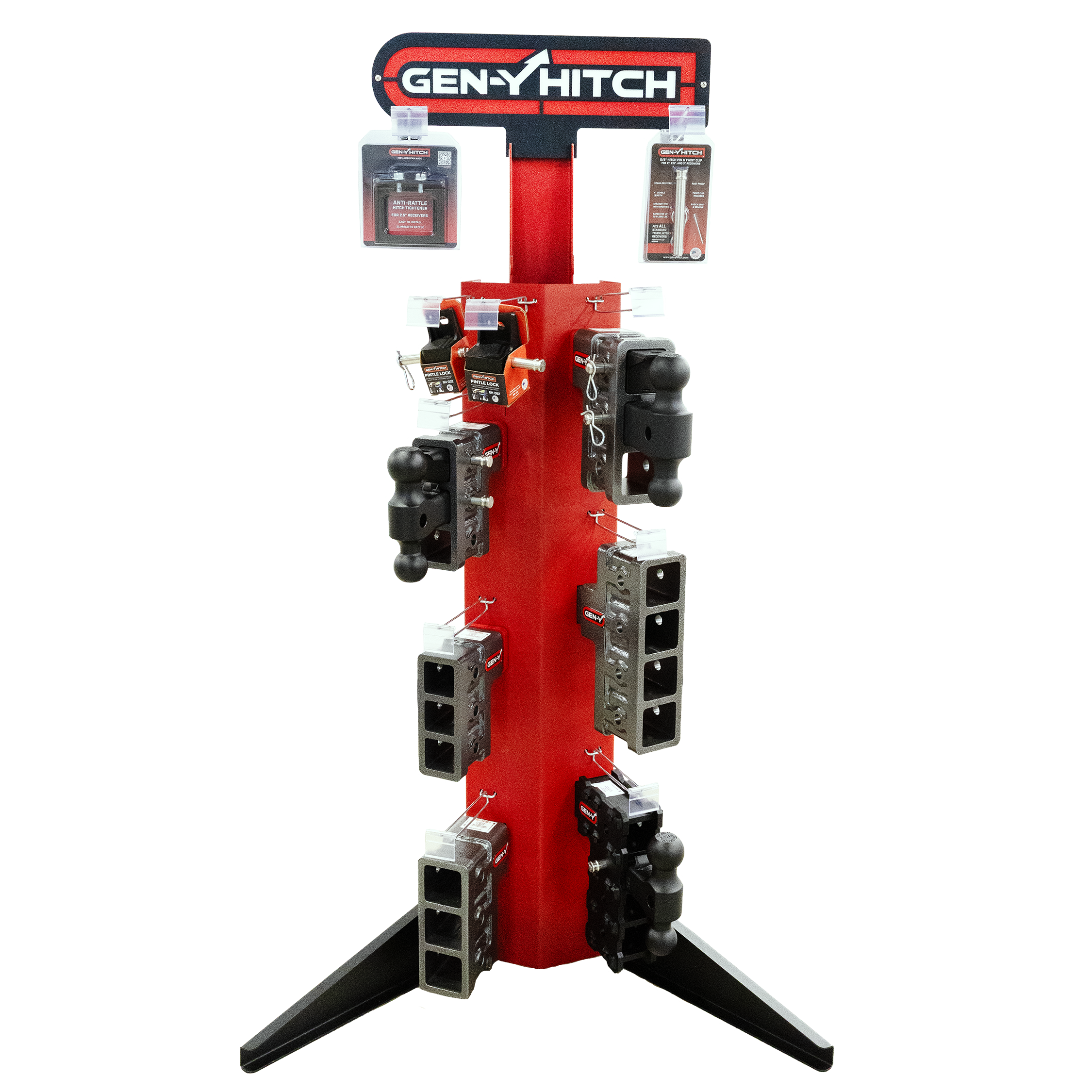 GEN-Y Hitch Vertical Bumper Pull Espositore verticale acciaio
