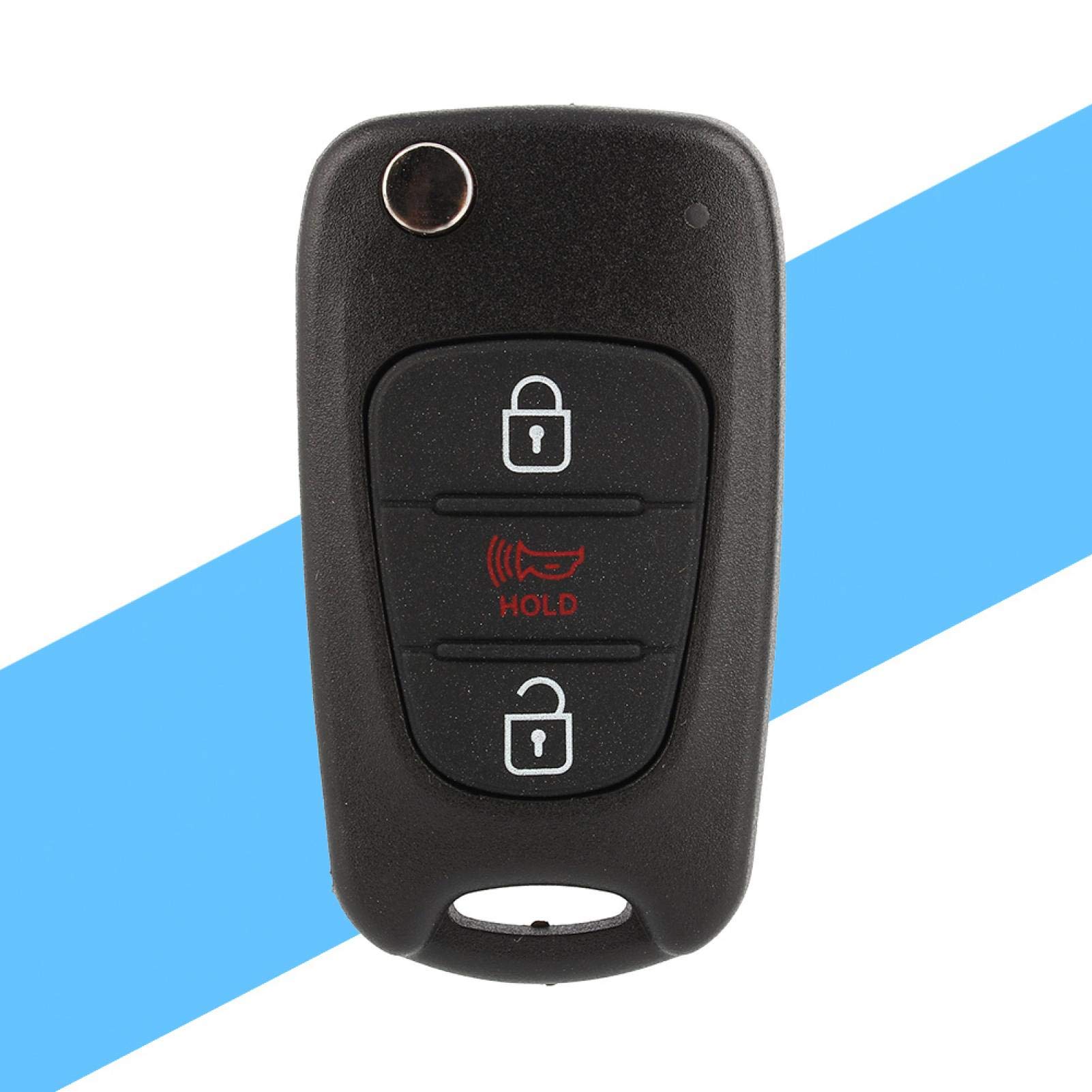 Kuuleyn NYOSEKSAM11ATX guscio chiave flip Kia Soul 3 tasti nero