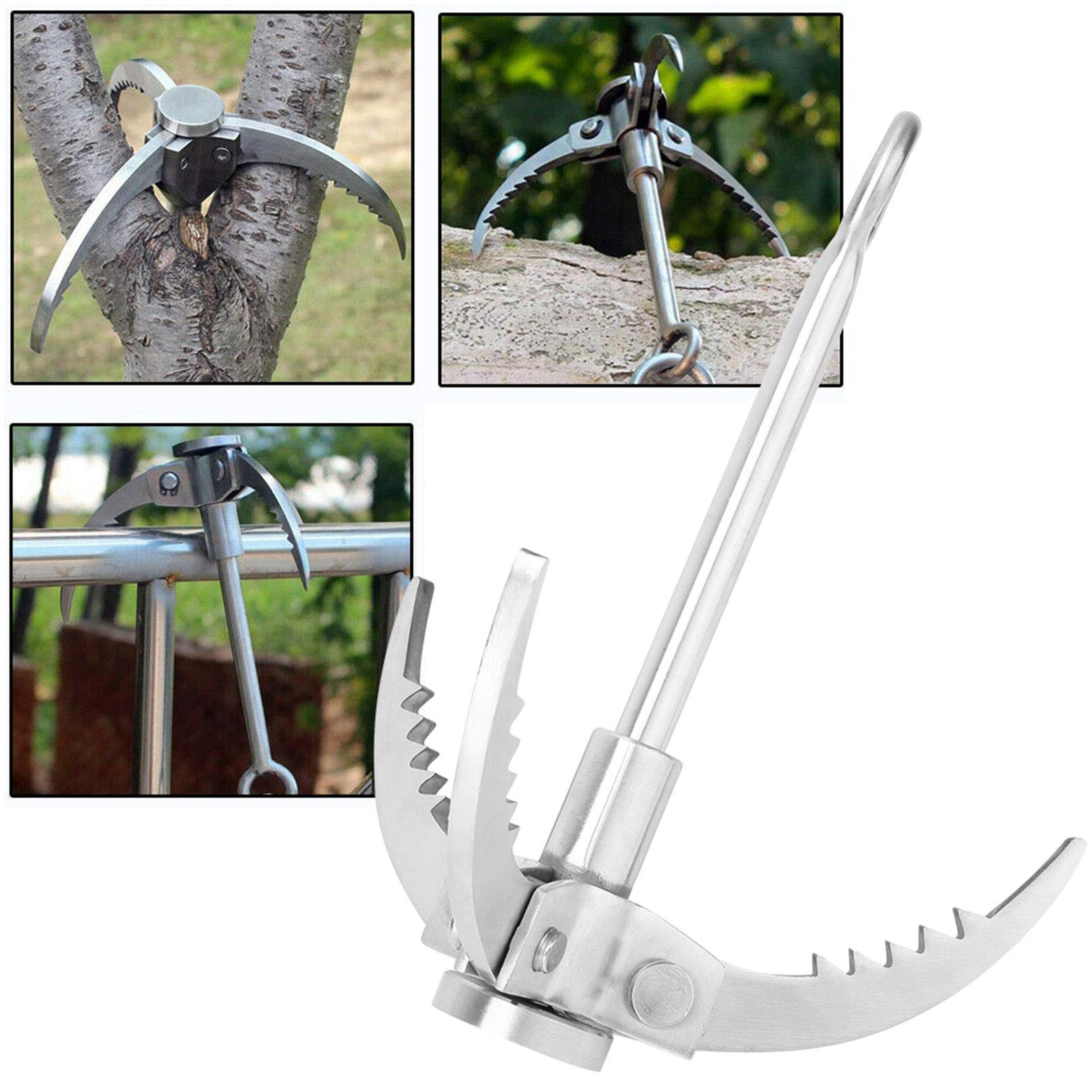 Kuuleyn Rampino Acciaio Inox 3 Artigli Pieghevole 350 kg