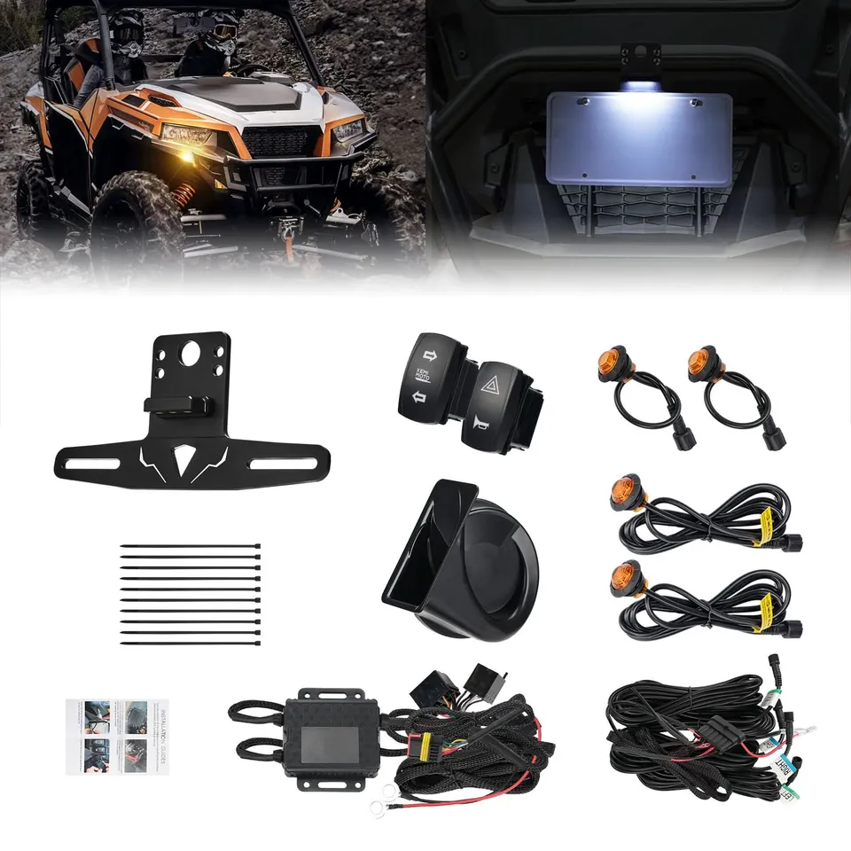 Kemimoto kit frecce UTV LED con clacson 110dB e portatarga