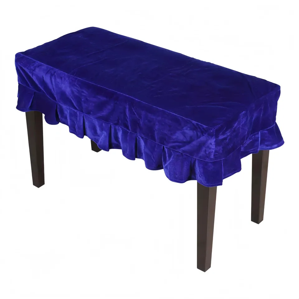 Kuuleyn Copertura Panca Pianoforte 75x35 cm Tessuto Blu