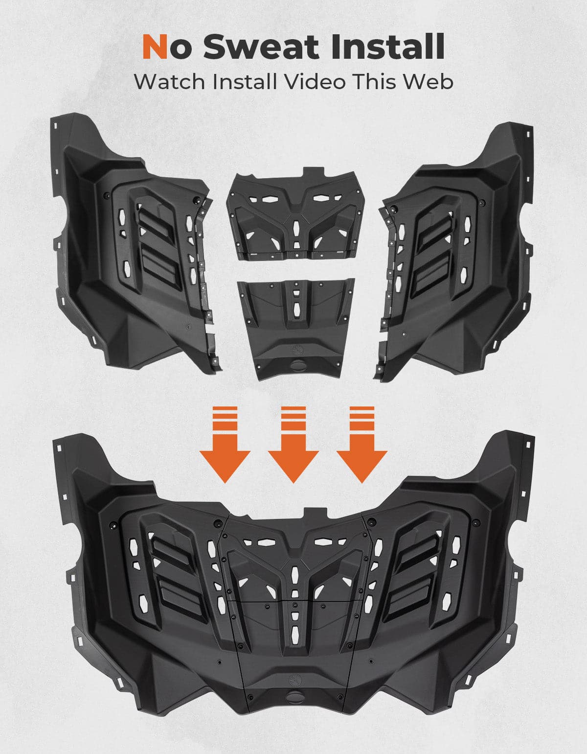 KEMIMOTO Portapacchi Posteriore Can-Am Maverick X3 HDPE