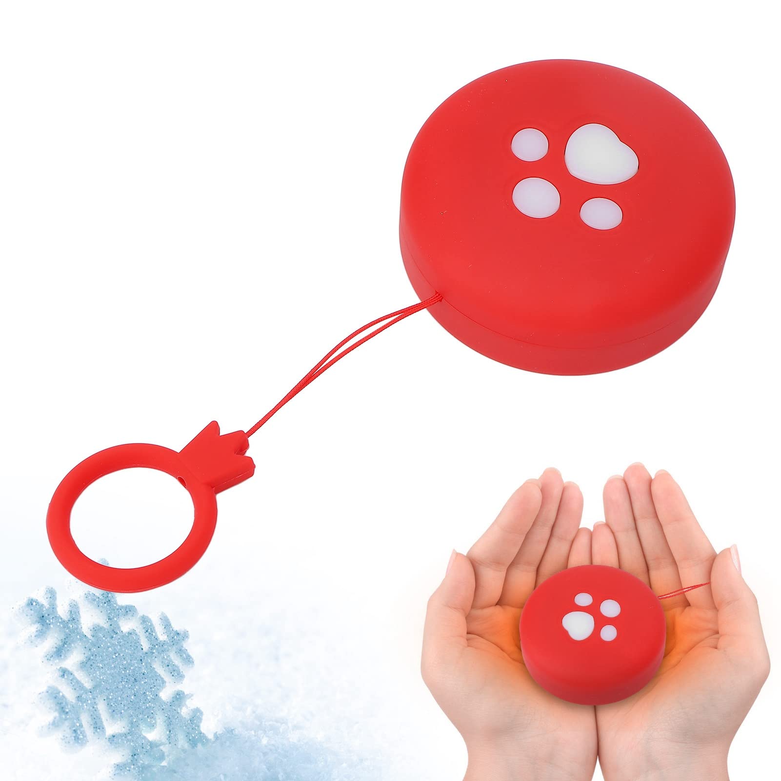 Kuuleyn Scaldamani Ricaricabile Gatto Rosso 2400mAh 3 Temperature