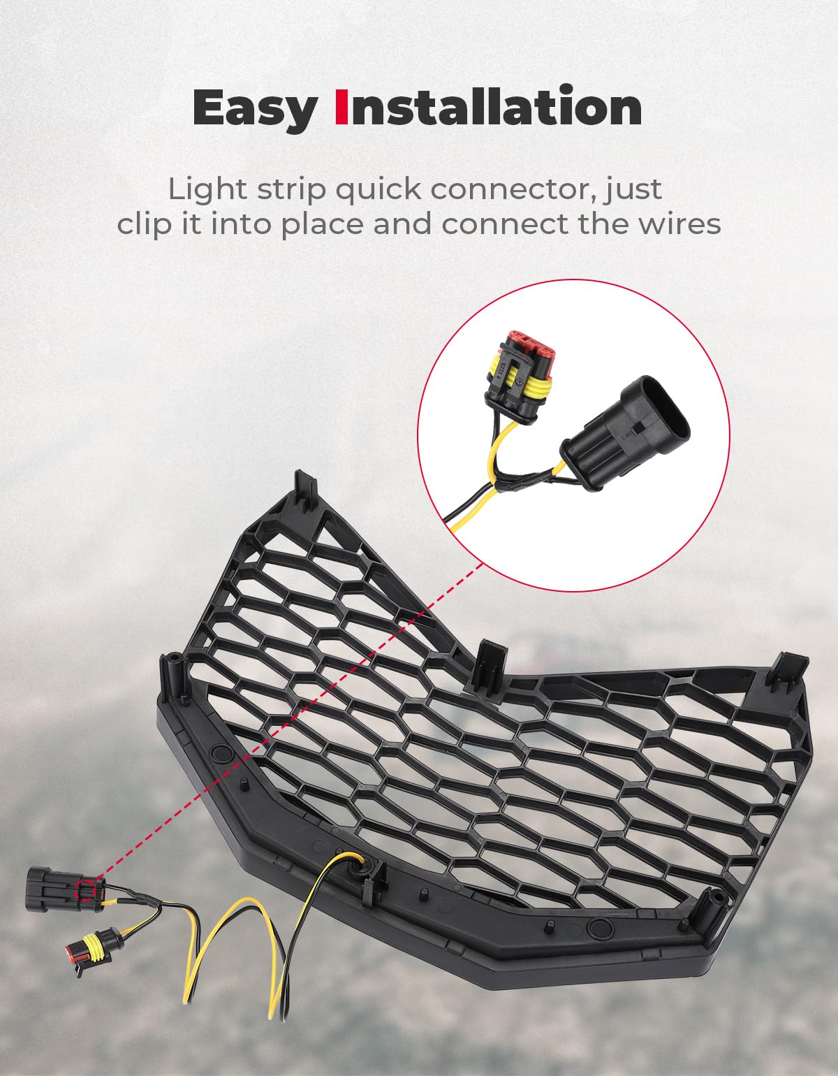 KEMIMOTO Maverick X3 Griglia Anteriore con LED IP67