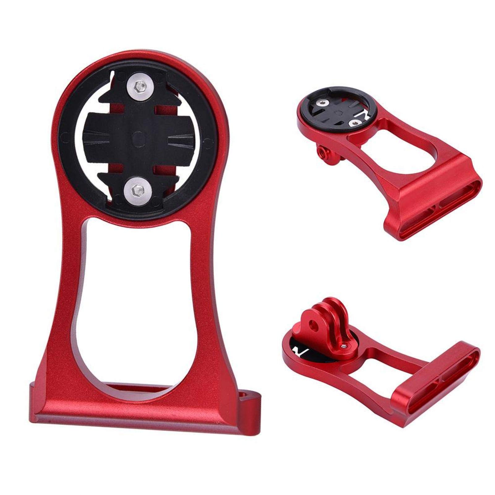 Kuuleyn Supporto manubrio bici computer e camera rosso